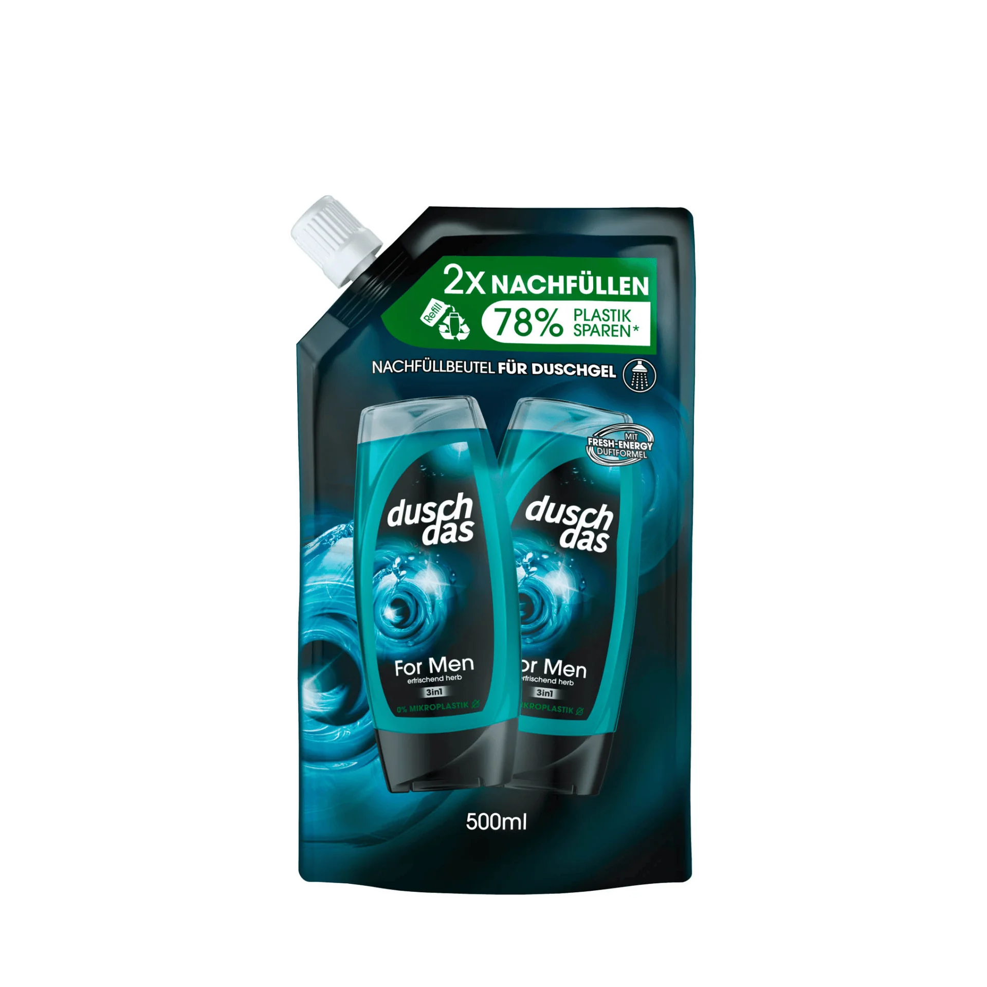 TOATE PRODUSELE - Rezerva pentru gel de dus 3in1 pentru barbati, Duschdas, 500ml