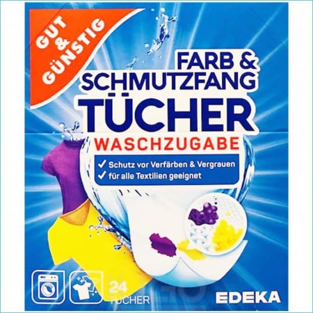 DETERGENTI SI PRODUSE MENAJ - Servetele pentru protectia culorilor Gut & Gunstig 24 bucati