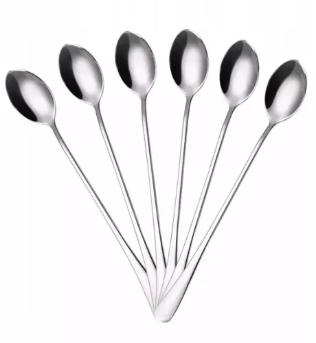 TOATE PRODUSELE - Set 6 lingurite pentru deserturi,cafea si inghetata,18 cm, argintiu