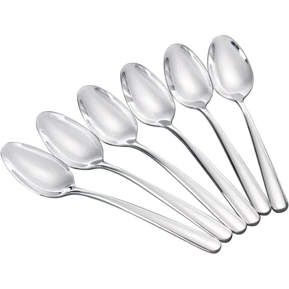 TOATE PRODUSELE - Set de 6 linguri din otel inoxidabil, argintiu