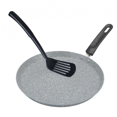 TOATE PRODUSELE - Tigaie de clatite GOLDMANN, 28X1,8CM, antiaderenta marmura, paleta inclusa