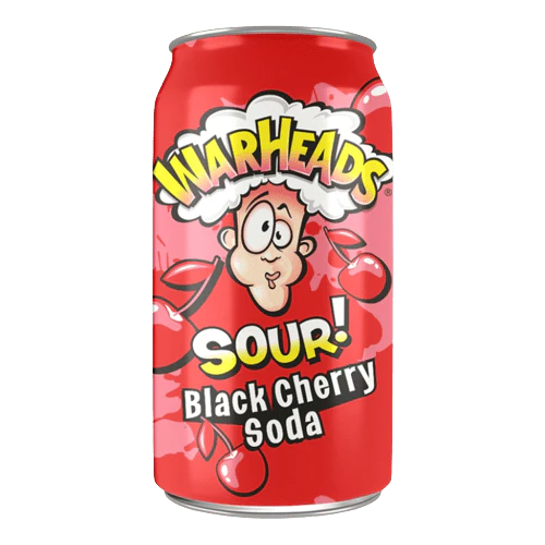 TOATE PRODUSELE - Warheads Sour Black Cherry Soda, bautura carbogazoasa cirese, 330 ml