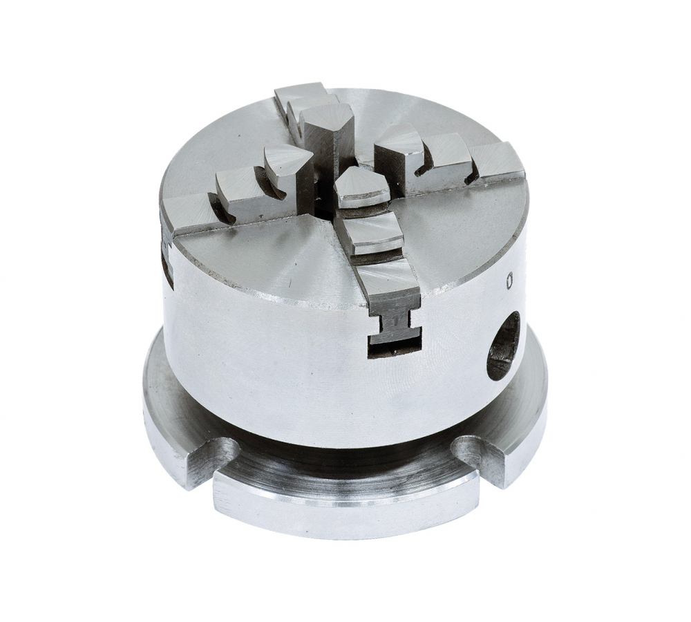 Mandrina cu 4 bacuri, diam 70 mm, cu placa de fixare, diam 80 mm [1]