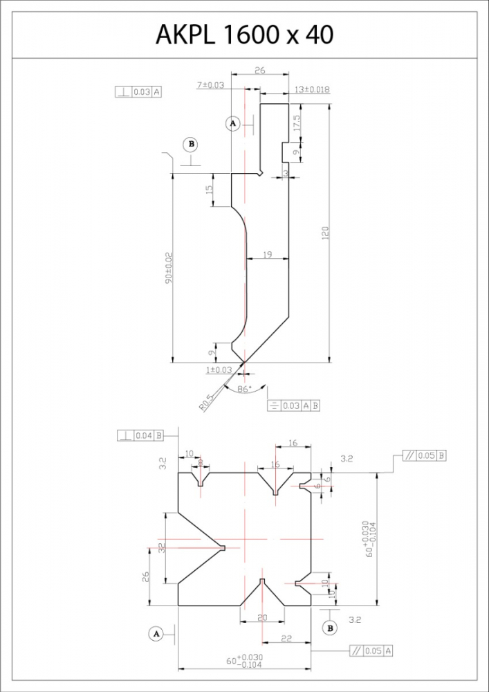 Presa hidraulica de indoit tabla tip abkant Bernardo AKPL 1600 x 40 [19]