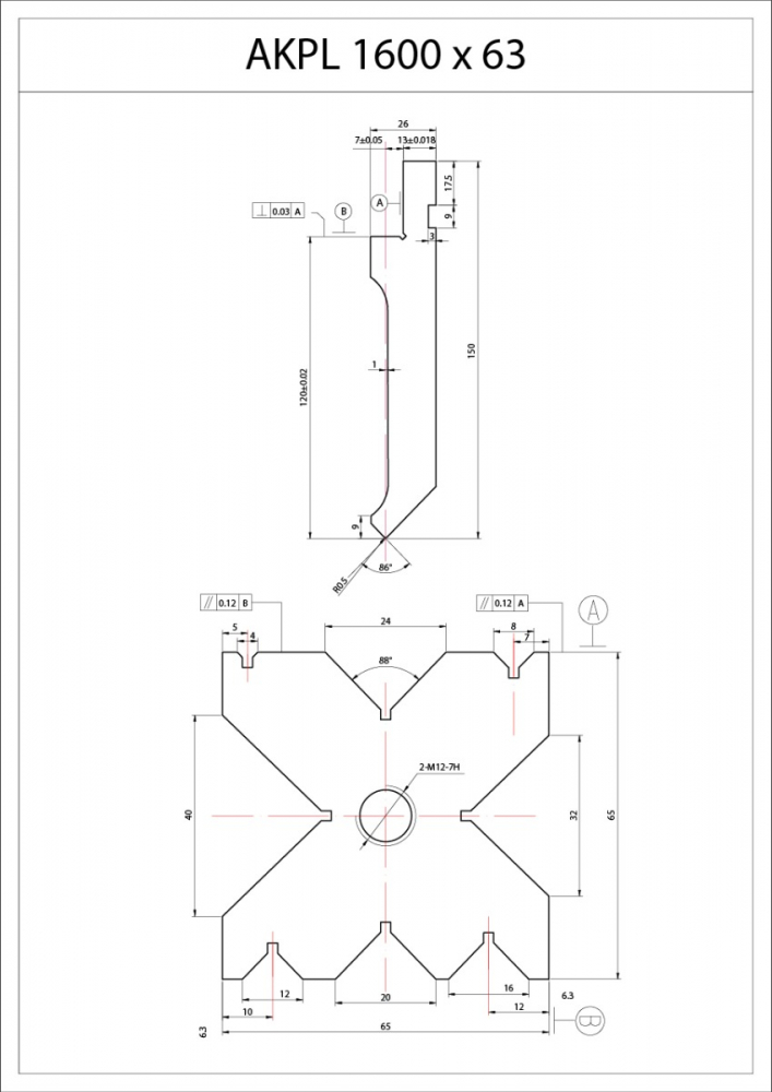 Presa hidraulica de indoit tabla tip abkant Bernardo AKPL 1600 x 63 [19]