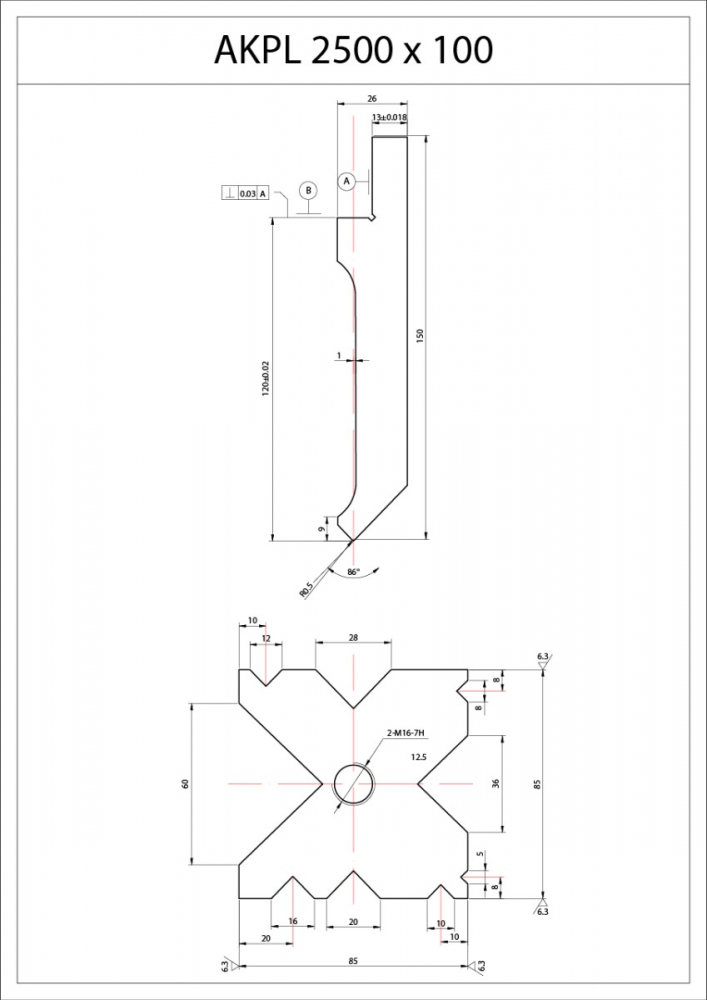 Presa hidraulica de indoit tabla tip abkant Bernardo AKPL 2500 x 100 [19]