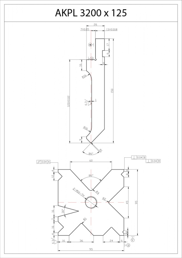 Presă hidraulică de îndoit tablă tip abkant Bernardo AKPL 3200 x 125 [17]