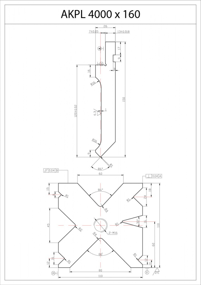 Presa hidraulica de indoit tabla tip abkant Bernardo AKPL 4000 x 160 [21]