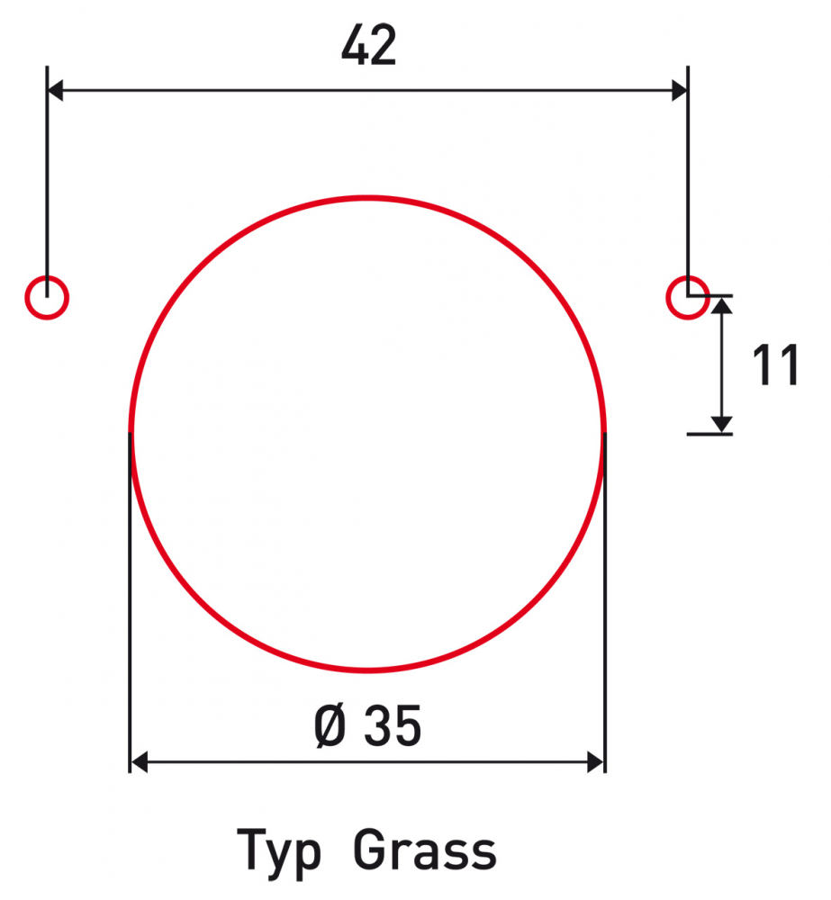 Atasament gaurire 42/11 pentru balamale tip Grass cu bucse pentru masini de gaurit [5]
