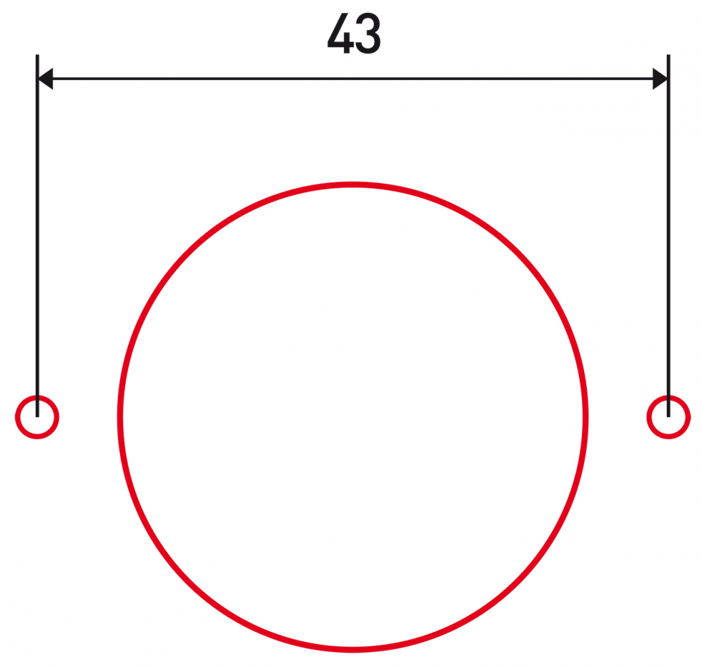 Atasament gaurire 43 mm la manere de fereastra cu bucse pentru masini de gaurit [5]