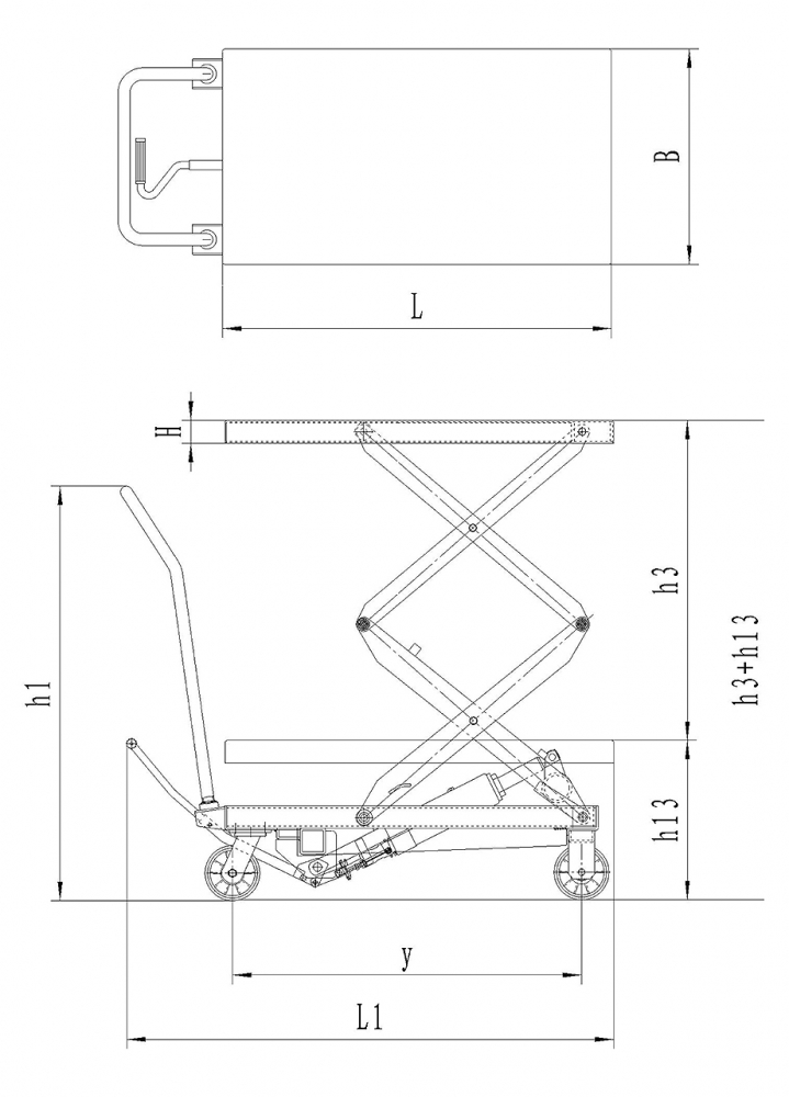 Masa cu lift mobila hidraulica Bernardo BS 350 D [6]