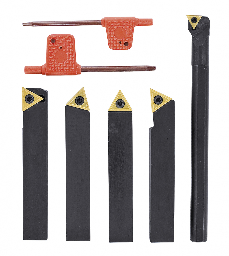 Set cutite pentru strunjire, 4 piese, inclusiv tija de gaurit, 12 mm [1]