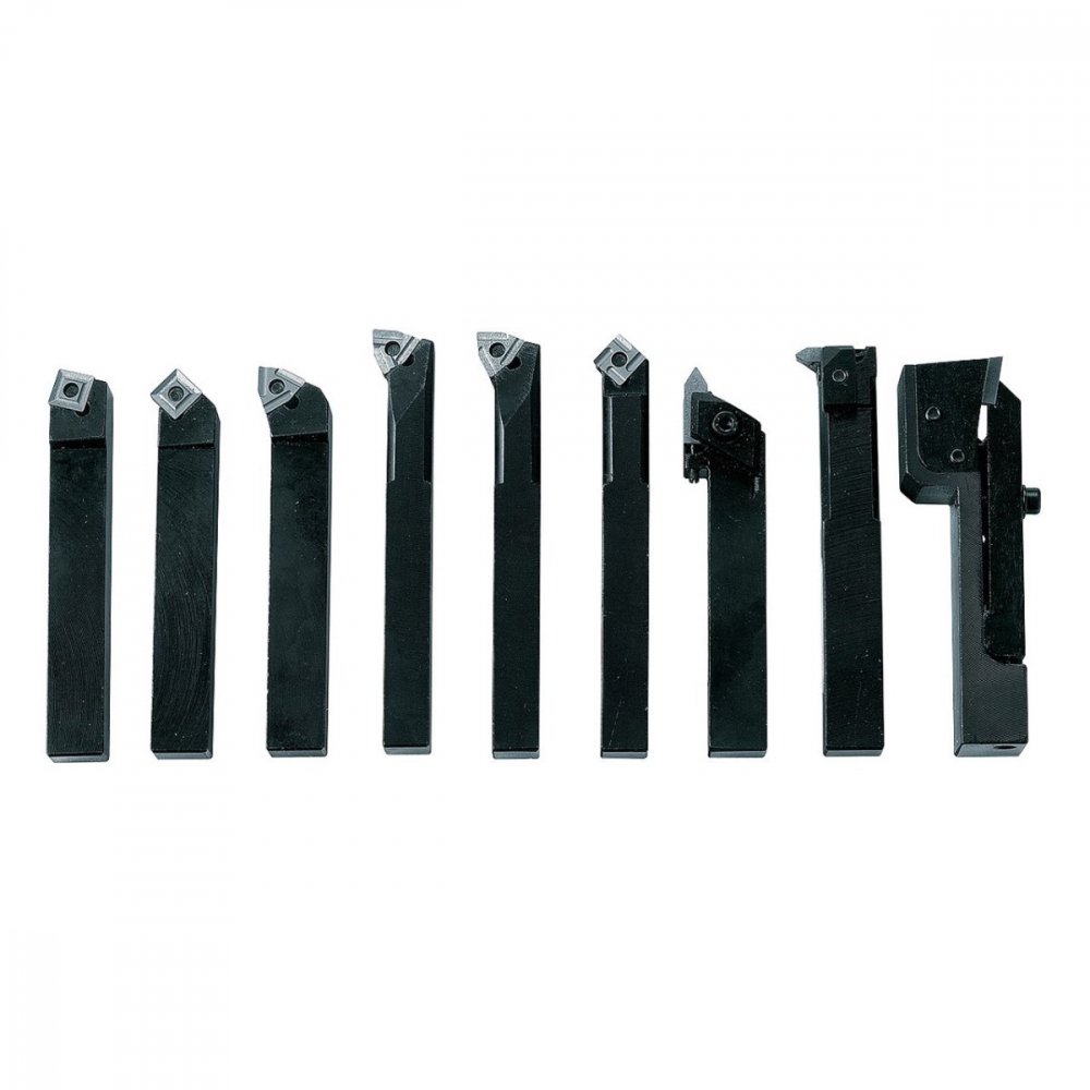 Set cutite de strunjire cu placute interschimbabile HM, 10 mm, 9-piese, set F [1]