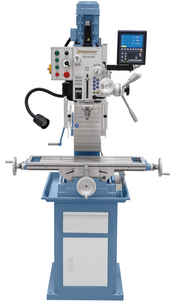 Masina de gaurire si frezare Bernardo FM 45 HS cu afisaj digital 3 axe ES-12 V inclus [5]