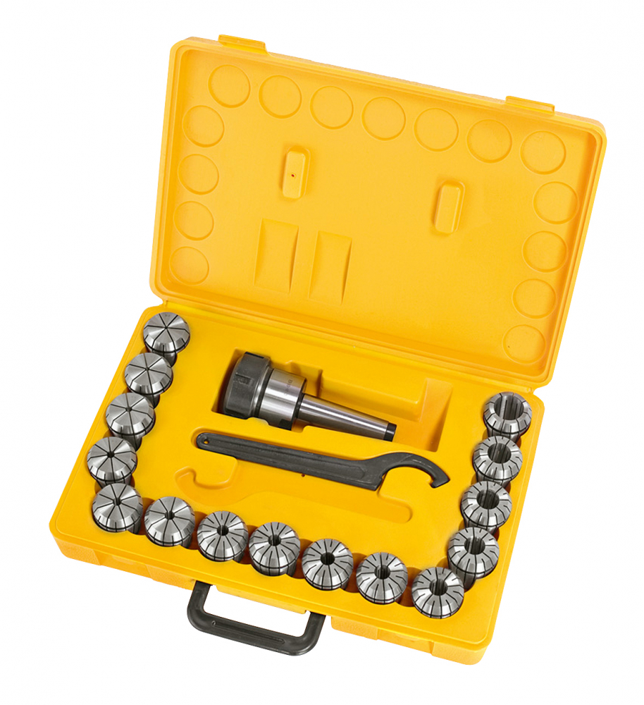 Set mandrina de prindere cu bucse ER 40 pentru frezare | MK 3 | 3 - 25 mm | 16 piese [1]
