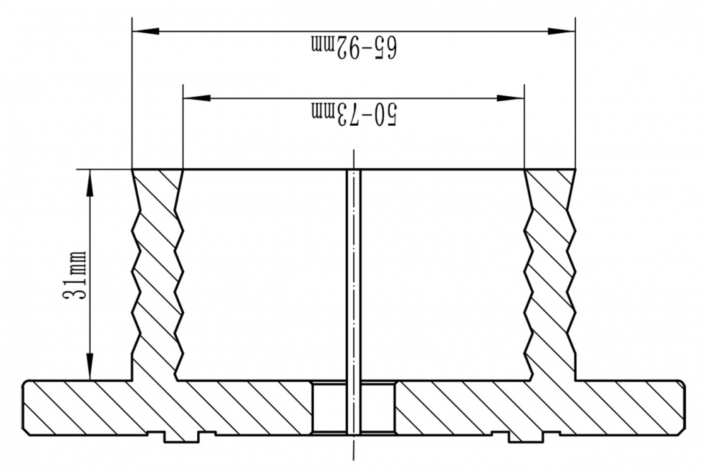 Falci ondulate pentru mandrina F Chuck M 115 [2]