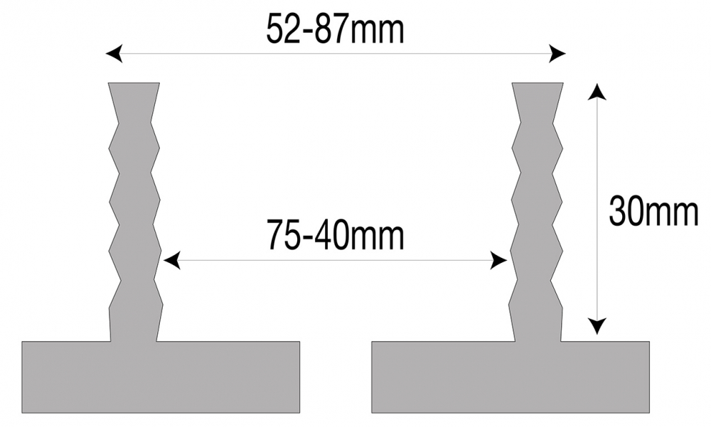 Falci tip rechin pentru mandrina F Chuck M 95 [2]