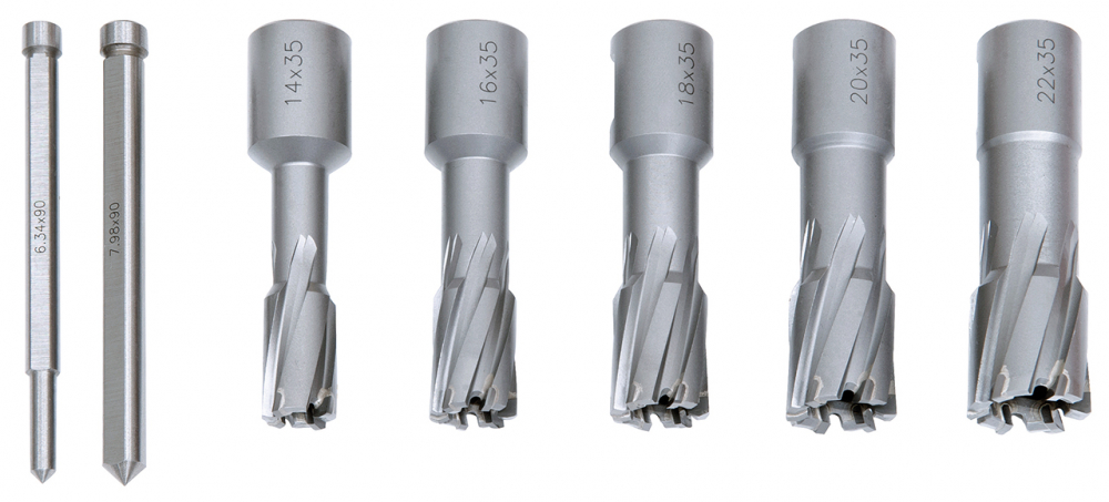 Set carotiere HM, 14 - 22 mm, adancime de gaurire 35 mm [2]
