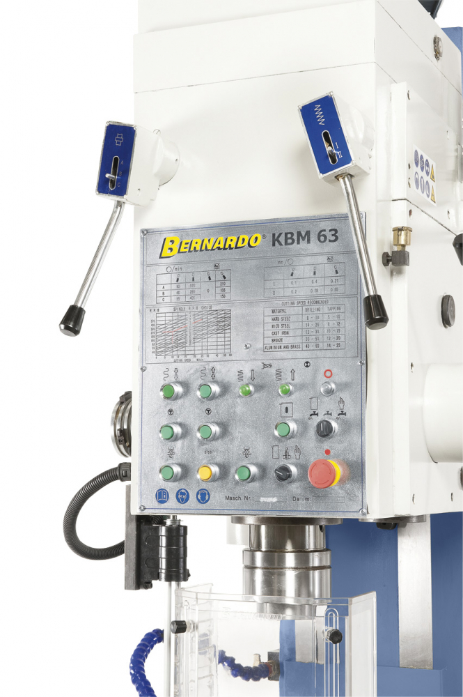 Masina de gaurit industriala cu stand si coloana pentru metale KBM 80 [6]