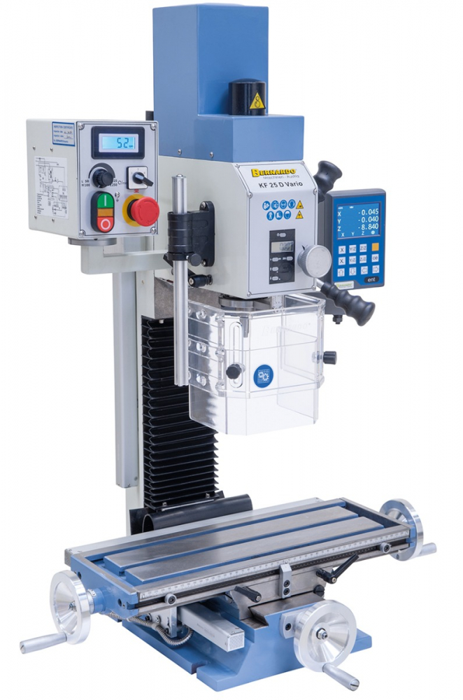 Masina de gaurit si frezat Bernardo KF 25 D Vario cu indicator de pozitie 3-axe DT 40 [20]