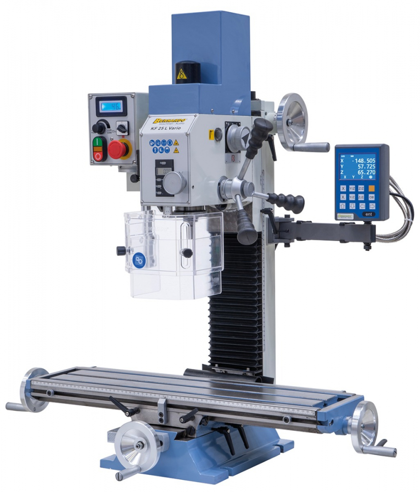 Masina de gaurit si frezat Bernardo KF 25 L Vario cu indicator de pozitie 3-axe DT 40 [20]