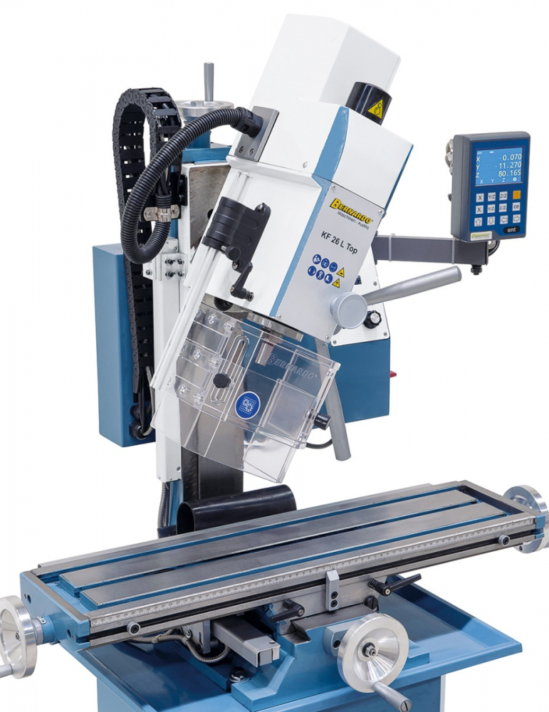 Masina de gaurit si frezat Bernardo KF 26 L Top cu afişaj digital 3-axe DT 40 [12]