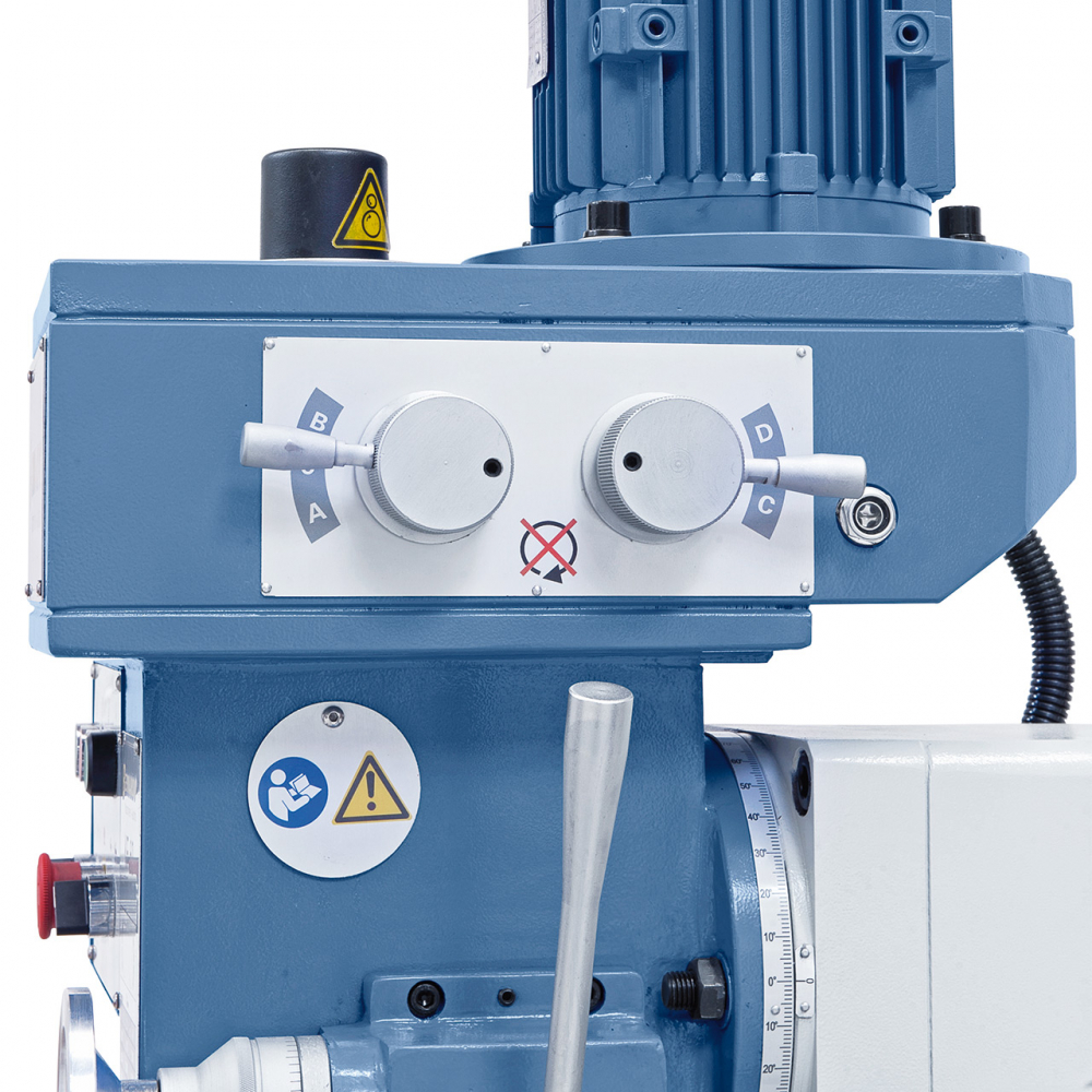 Masina de gaurit si frezat KF 60 + Indicator de pozitie 3-axe ES-12 V + Avans automat masa frezare pentru axa x/y [7]