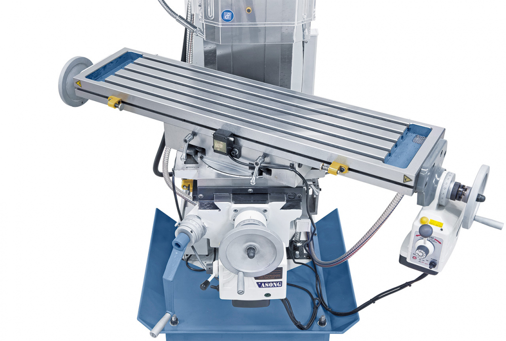 Masina de gaurit si frezat KF 60 + Indicator de pozitie 3-axe ES-12 V + Avans automat masa frezare pentru axa x/y [16]