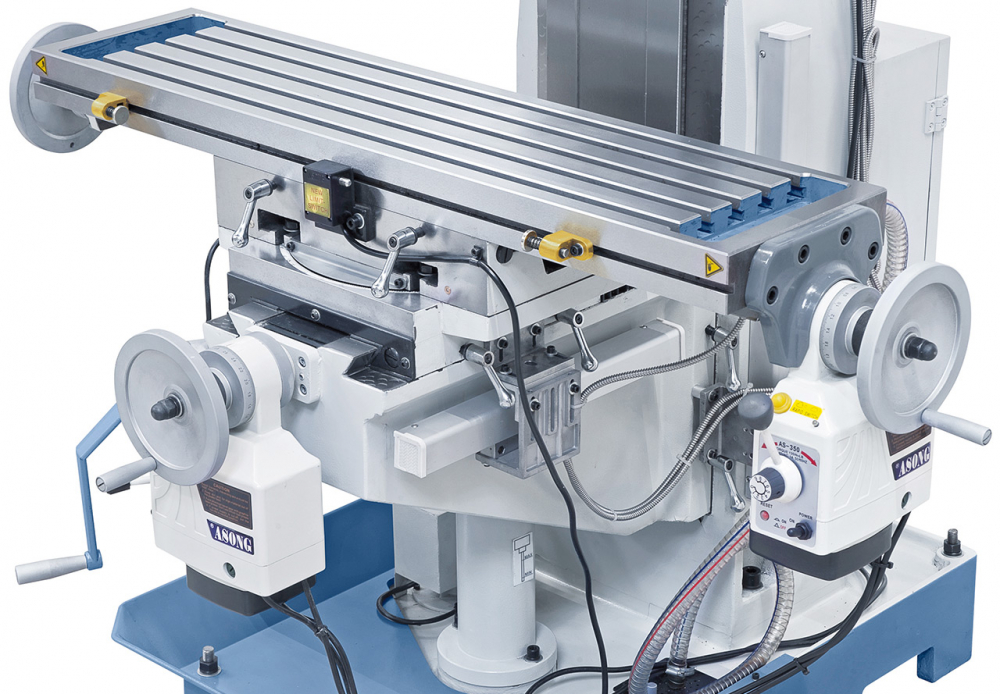 Masina de gaurit si frezat KF 60 + Indicator de pozitie 3-axe ES-12 V + Avans automat masa frezare pentru axa x/y [8]