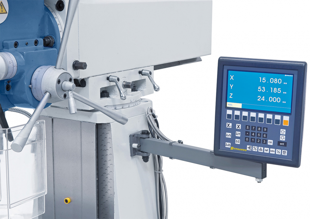 Masina de gaurit si frezat KF 60 + Indicator de pozitie 3-axe ES-12 V + Avans automat masa frezare pentru axa x/y [10]