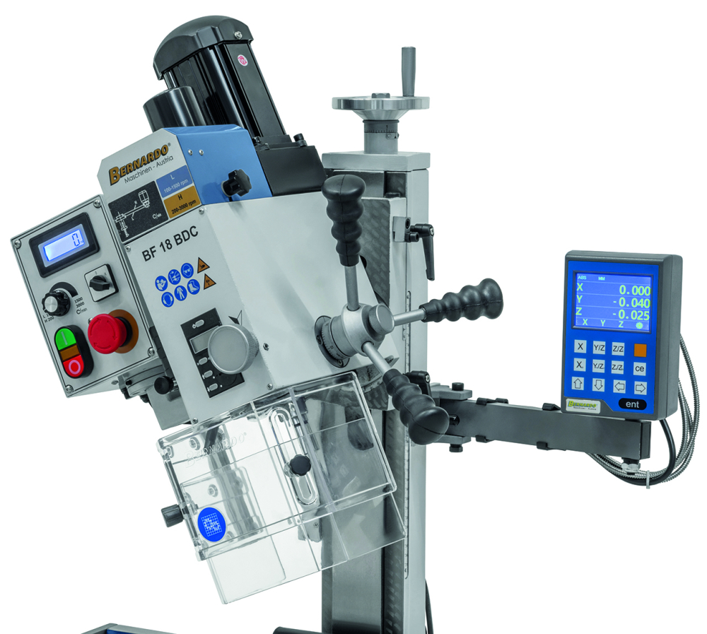 Masina de gaurit si frezat Bernardo BF 18 BDC cu indicator de poziţie 3-axe DT 40 [5]