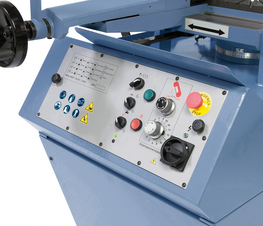 Ferastrau cu banda pentru debitare metal |Taiere cu mitra dubla Bernardo MBS 300 DG PRO [4]
