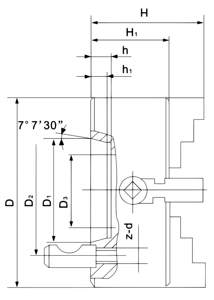Universal cu 4 bacuri independente K72-320/D6 [2]