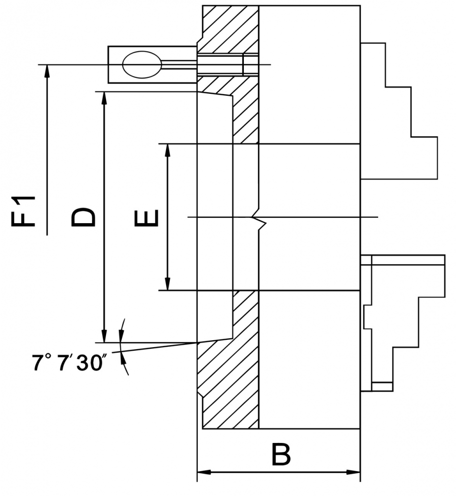 Universal de precizie cu 3 bacuri PO3-125/D3 [2]