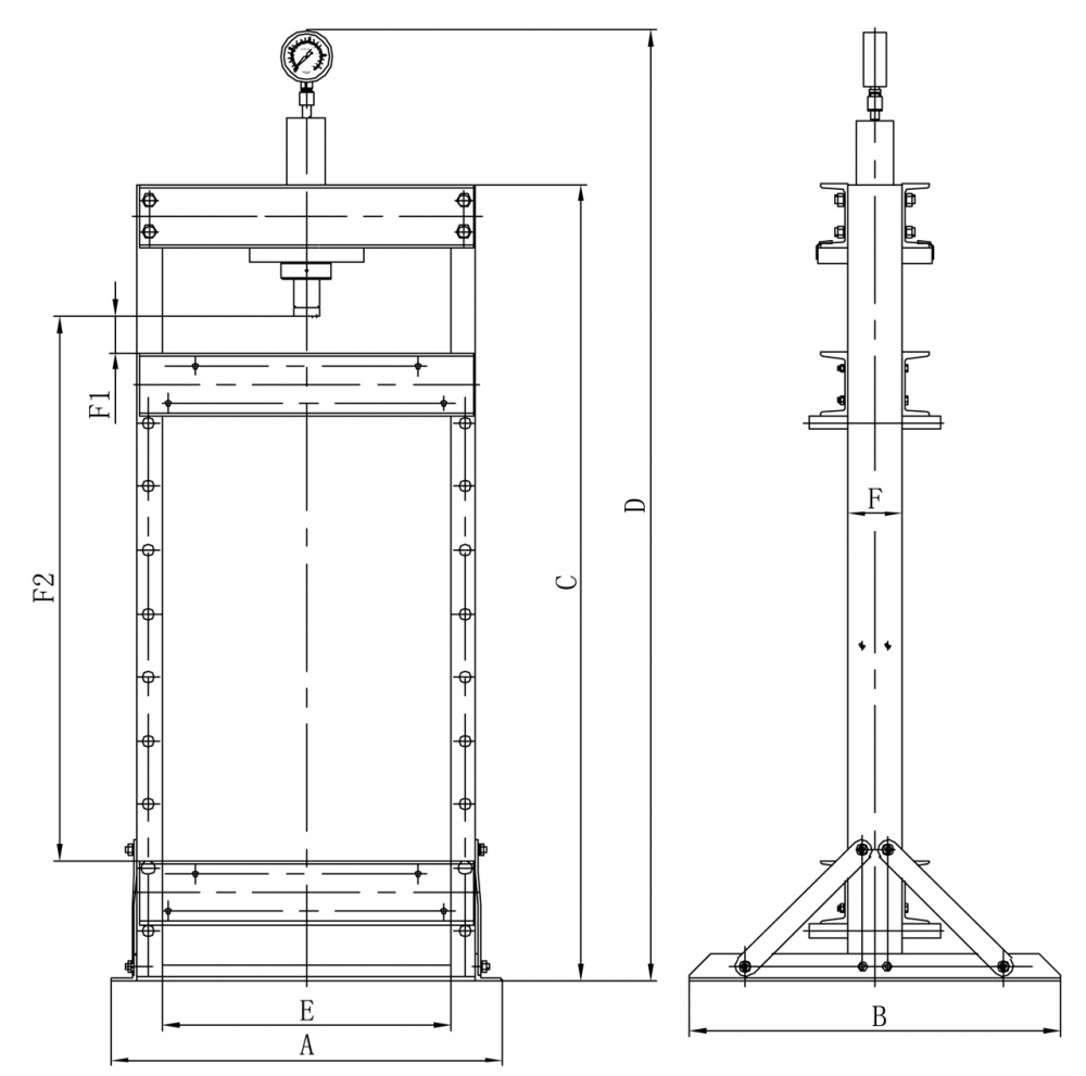 Presa pneumatica de atelier Bernardo PWK 10 T [3]