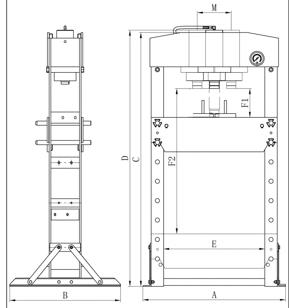 Presa pneumatica de atelier Bernardo PWK 50 F [2]