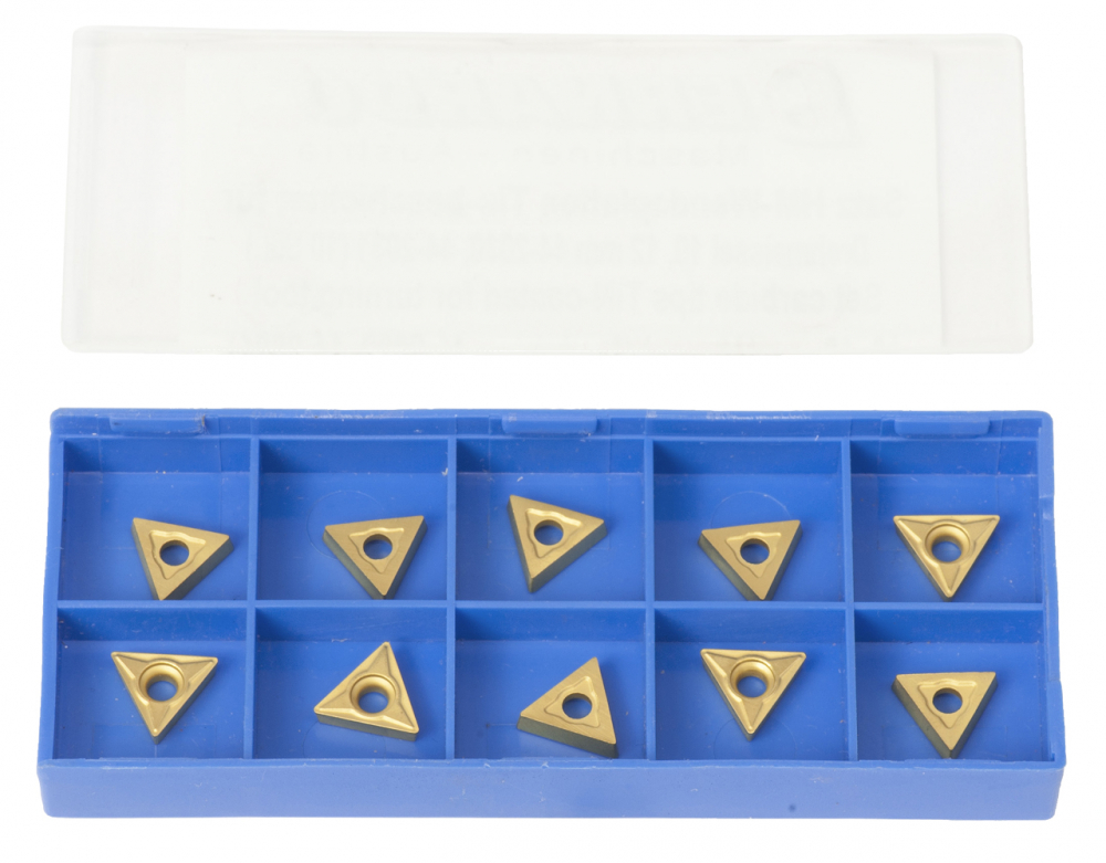 Set de placute HM (carbura) pentru cutite de strunjire 10 mm, 12 mm (10 buc.) [1]
