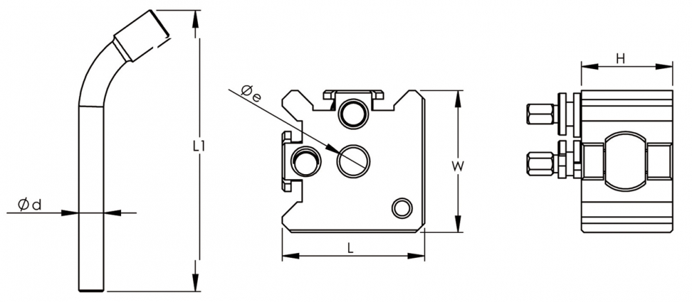 Suport rapid interschimbabil pentru cutite, model Bernardo Gr.10 [2]