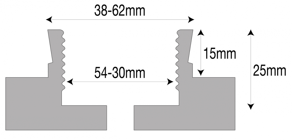 Fălci tip coadă de rândunică B, coadă de rândunică la exterior, striate la interior, pentru mandrina F-Chuck M 70 [2]