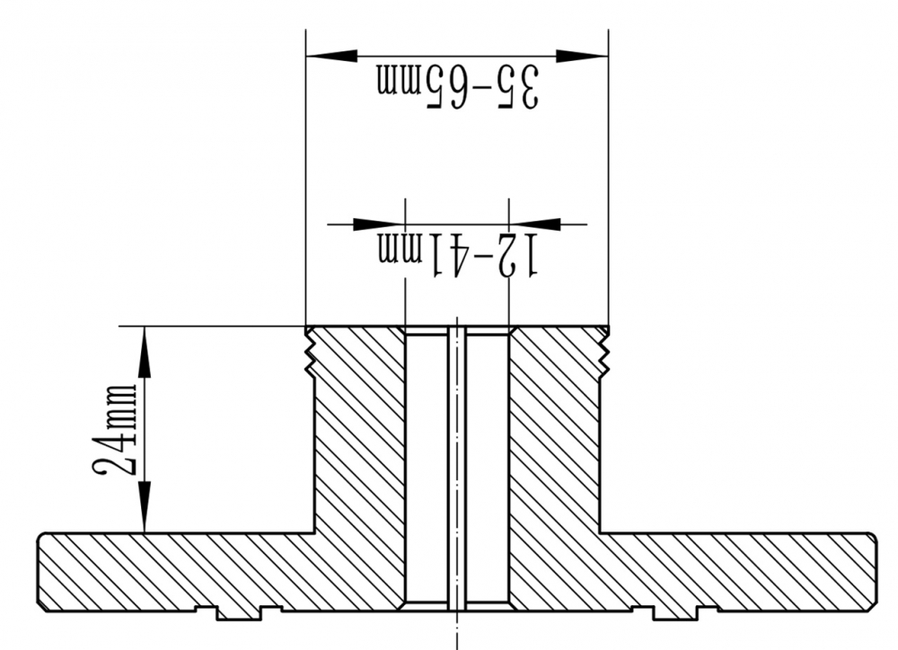 Pensetă de 25 mm pentru mandrina F Chuck M 115 [2]