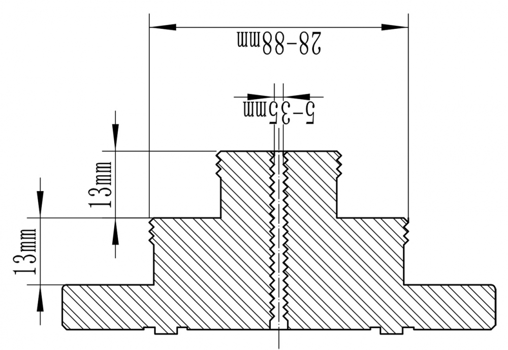 Falci treptate pentru mandrina F Chuck M 115 [2]