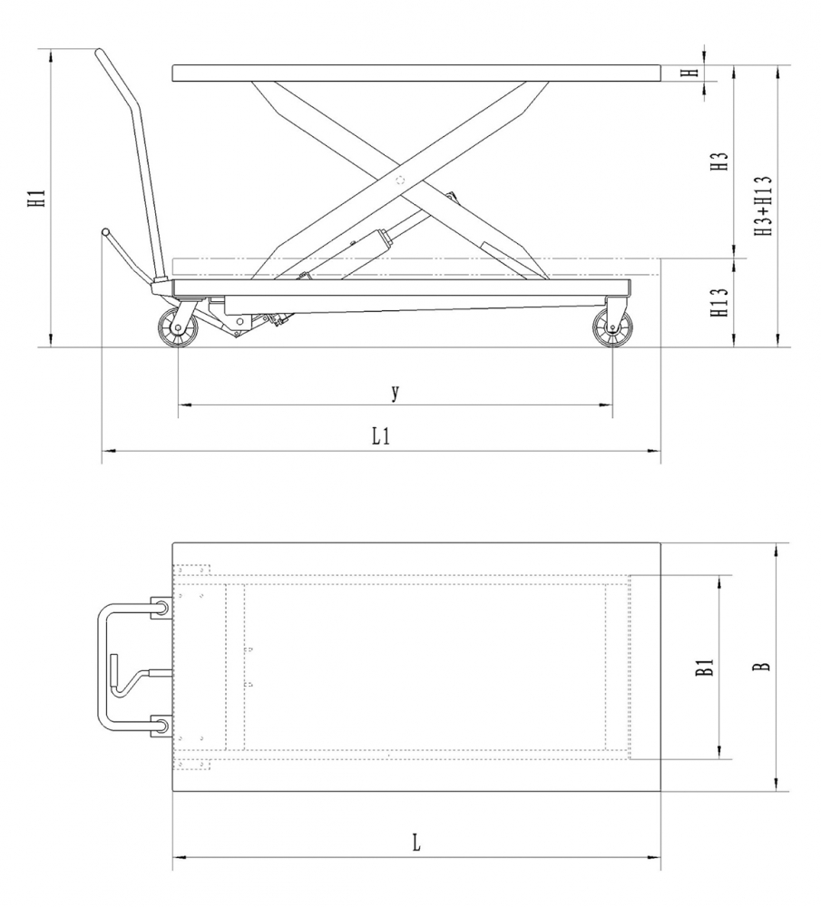 Masa cu lift mobila hidraulica Bernardo TG 1000 [2]