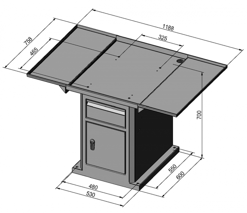 Stand BF 6 Deluxe cu tava pentru lichid de racire [3]