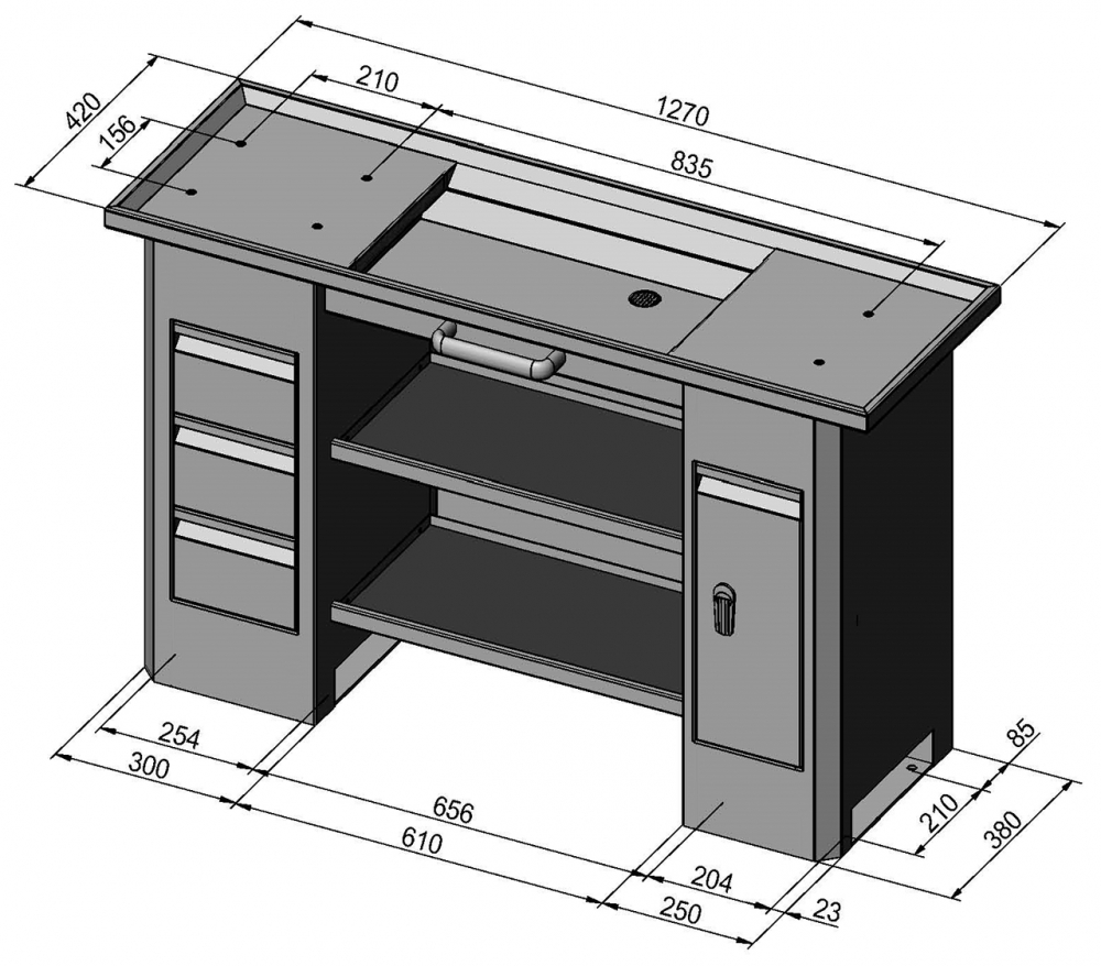 Stand D10 Deluxe pentru Profi(center) 700-Serie [3]