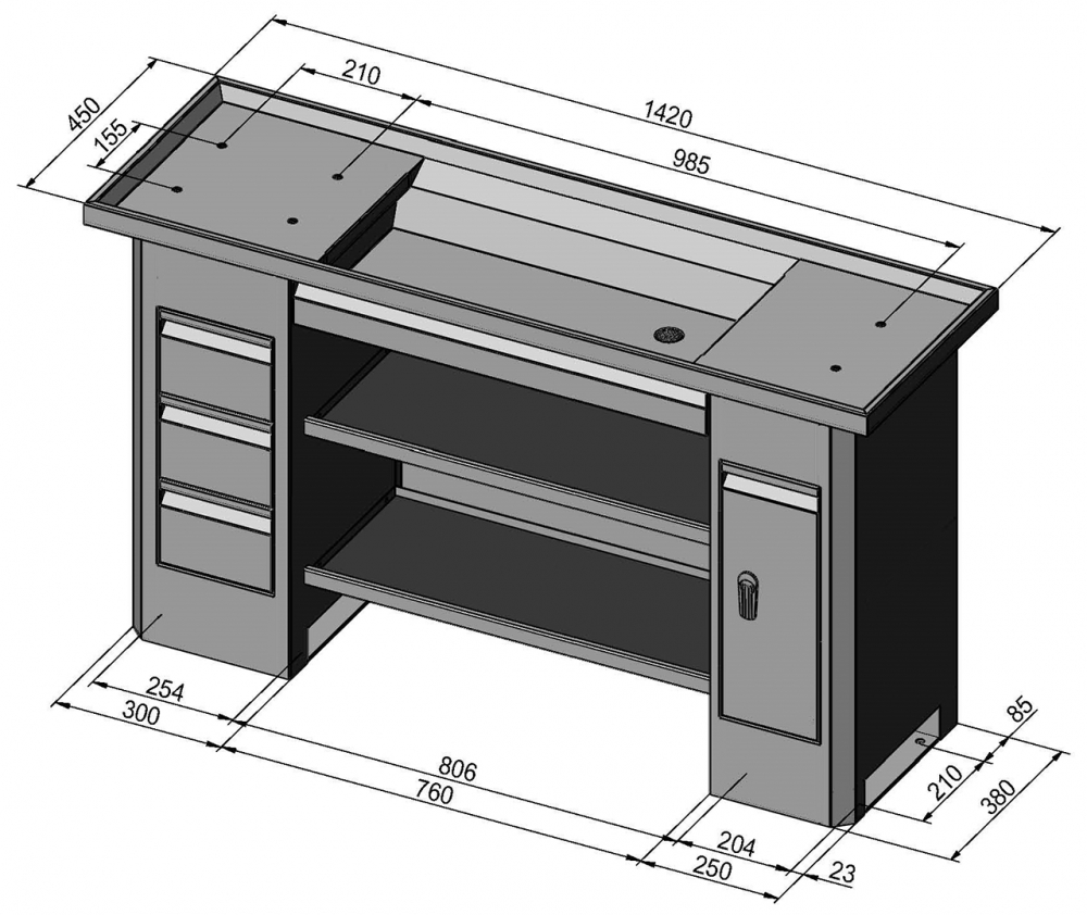 Stand D14 Deluxe pentru Profi 750 Vario [4]