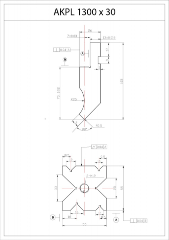 Presă hidraulică de îndoit tablă tip abkant Bernardo AKPL 1300 x 30 [11]