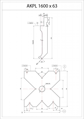 Presa hidraulica de indoit tabla tip abkant Bernardo AKPL 1600 x 63 [18]