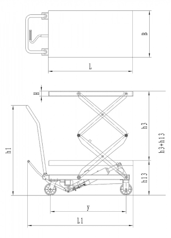 Masa cu lift mobila hidraulica Bernardo BS 350 D [5]