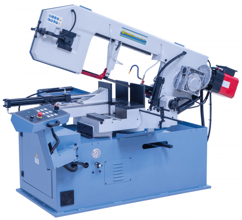 Ferastraie metal cu banda si taiere dubla semiautomate - Ferastrau semi-automat pentru metal cu taiere cu mitra dubla Bernardo DGS 460 HV