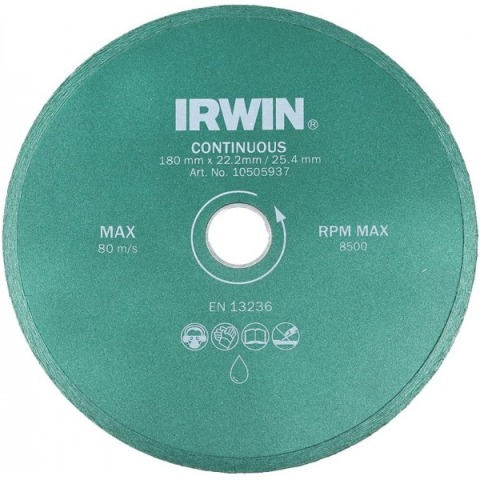 Scule IRWIN - Disc diamantat continuu 180 mm / 25.4 mm IRWIN